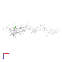 CALCIUM ION in PDB entry 4wnx, assembly 1, top view.