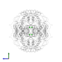 CHLORIDE ION in PDB entry 4wp7, assembly 1, side view.