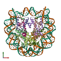 PDB entry 4wu8 coloured by chain, front view.