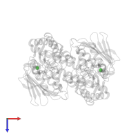 CHLORIDE ION in PDB entry 4wuc, assembly 1, top view.