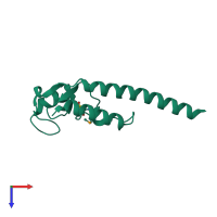PDB entry 4wz0 coloured by chain, top view.