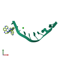 PDB entry 4x1a coloured by chain, front view.
