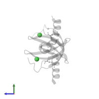 NICKEL (II) ION in PDB entry 4x3k, assembly 1, side view.