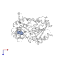 4-(2-HYDROXYETHYL)-1-PIPERAZINE ETHANESULFONIC ACID in PDB entry 4x91, assembly 2, top view.