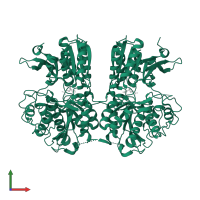Metabotropic glutamate receptor 2 in PDB entry 4xaq, assembly 1, front view.