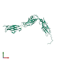PDB entry 4xhz coloured by chain, front view.