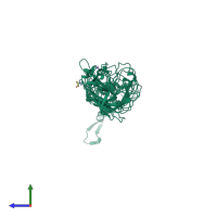 PDB entry 4xkv coloured by chain, side view.