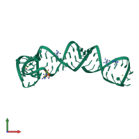 PDB entry 4xwf coloured by chain, front view.