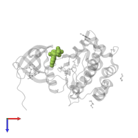 ADENOSINE-5'-TRIPHOSPHATE in PDB entry 4xx9, assembly 1, top view.