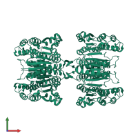 Isopropylmalate dehydrogenase-like domain-containing protein in PDB entry 4y1p, assembly 1, front view.