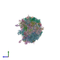 PDB entry 4y4p coloured by chain, side view.