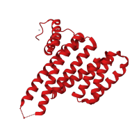 The deposited structure of PDB entry 4y5i contains 2 copies of CATH domain 1.20.190.20 (Delta-Endotoxin; domain 1) in 14-3-3 protein sigma. Showing 1 copy in chain B.