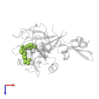 4-[(3S)-3-({[(E)-2-(5-chlorothiophen-2-yl)ethenyl]sulfonyl}amino)-2-oxopyrrolidin-1-yl]-3-fluoro-N,N-dimethylbenzamide in PDB entry 4y6d, assembly 1, top view.