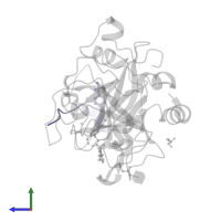 Hirudin variant-1 in PDB entry 4yes, assembly 1, side view.