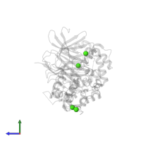 CALCIUM ION in PDB entry 4yga, assembly 1, side view.