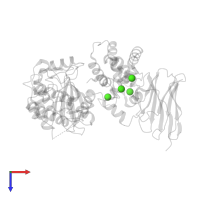 CALCIUM ION in PDB entry 4yga, assembly 1, top view.