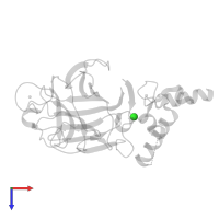 CHLORIDE ION in PDB entry 4ygc, assembly 1, top view.