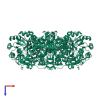 L-lactate oxidase in PDB entry 4yl2, assembly 1, top view.