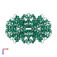 Adenosylhomocysteinase in PDB entry 4yvf, assembly 1, top view.