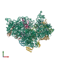 PDB entry 4yy3 coloured by chain, front view.