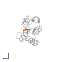 Histone H4 in PDB entry 4yyg, assembly 1, side view.