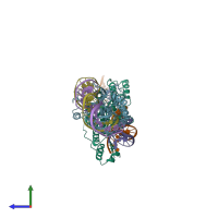 PDB entry 4z1z coloured by chain, side view.