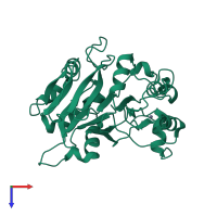 PDB entry 4z6x coloured by chain, top view.