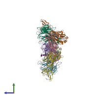 PDB entry 4z7o coloured by chain, side view.