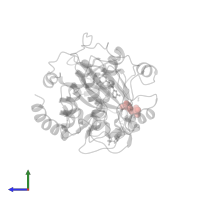 Modified residue SEP in PDB entry 4z84, assembly 1, side view.