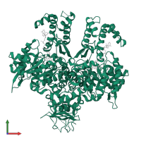 Omega-3 polyunsaturated fatty acid synthase subunit PfaD in PDB entry 4z9r, assembly 1, front view.