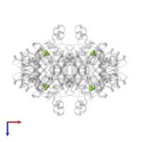 SULFATE ION in PDB entry 4z9y, assembly 1, top view.