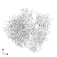 Modified residue M2G in PDB entry 4zer, assembly 1, front view.