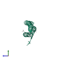 Nuclear receptor-binding factor 2 in PDB entry 4zey, assembly 1, side view.