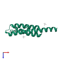 Nuclear receptor-binding factor 2 in PDB entry 4zey, assembly 1, top view.