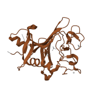 The deposited structure of PDB entry 4zfg contains 1 copy of Pfam domain PF00147 (Fibrinogen beta and gamma chains, C-terminal globular domain) in Angiopoietin-2. Showing 1 copy in chain A.