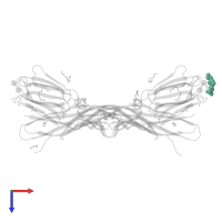 4-(2-HYDROXYETHYL)-1-PIPERAZINE ETHANESULFONIC ACID in PDB entry 4znr, assembly 1, top view.