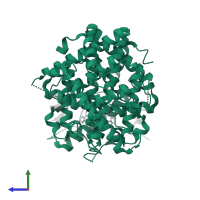 Estrogen receptor in PDB entry 4zns, assembly 1, side view.