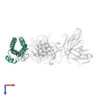 Interleukin-6 in PDB entry 4zs7, assembly 1, top view.