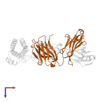 Llama Fab fragment 68F2 heavy chain in PDB entry 4zs7, assembly 1, top view.