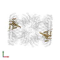 Proteasome subunit alpha type-3 in PDB entry 5a0q, assembly 1, front view.