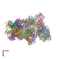 PDB entry 5a5b coloured by chain, top view.