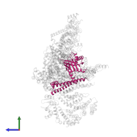 EUKARYOTIC TRANSLATION INITIATION FACTOR 3 SUBUNIT F in PDB entry 5a5t, assembly 1, side view.