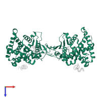 Nuclear receptor subfamily 1 group I member 2 in PDB entry 5a86, assembly 1, top view.