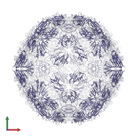 VP2 in PDB entry 5ac9, assembly 1, front view.