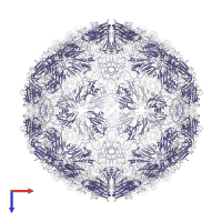 VP2 in PDB entry 5ac9, assembly 1, top view.