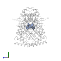 7-[[3-(methylaminomethyl)phenoxy]methyl]quinolin-2-amine in PDB entry 5ad7, assembly 1, side view.