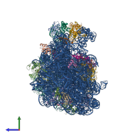 PDB entry 5ady coloured by chain, side view.