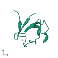 PDB entry 5ai2 coloured by chain, front view.