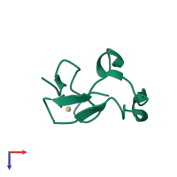 PDB entry 5ai2 coloured by chain, top view.