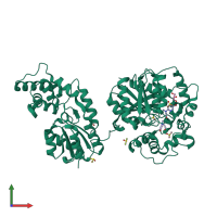 PDB entry 5ai4 coloured by chain, front view.